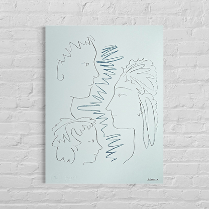 Pablo Picasso Faces Lithograph Arches 300gsm 42x59 cm
