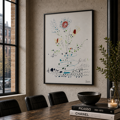 Pablo Picasso Flowers 1961 Lithograph Arches 300gsm 42x59 cm