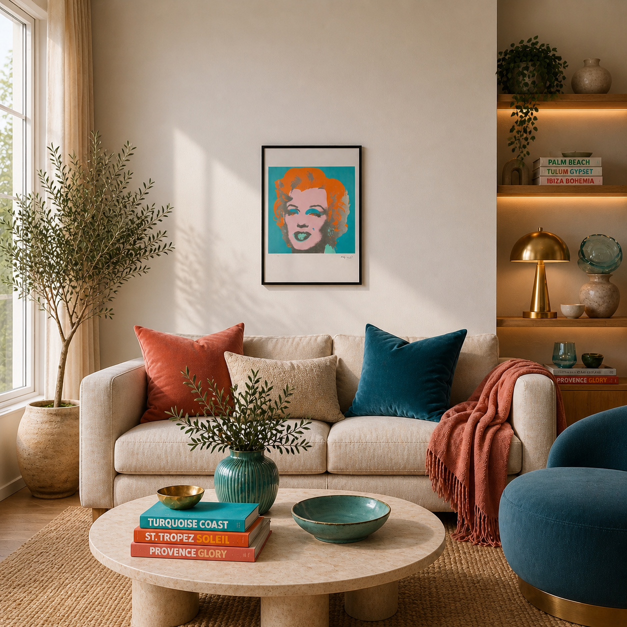 Andy Warhol Marilyn Monroe (Turquoise & Orange) Lithograph Arches 300gsm 42x59 cm