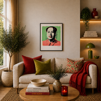 Andy Warhol Mao (Green & Red) Lithograph Arches 300gsm 42x59 cm