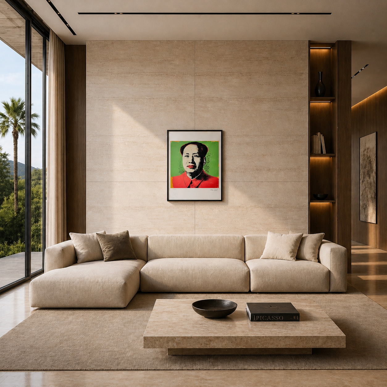 Andy Warhol Mao (Green & Red Classic) Lithograph Arches 300gsm 42x59 cm