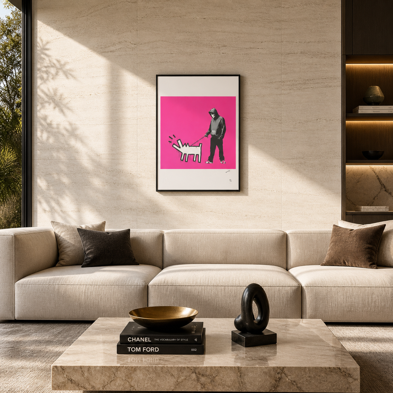 Banksy Barking Dog (Light Purple) Lithograph Arches 300gsm 42x59 cm