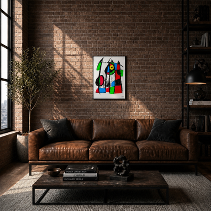 Joan Miró geometric color areas Lithograph Arches 300gsm 42x59 cm