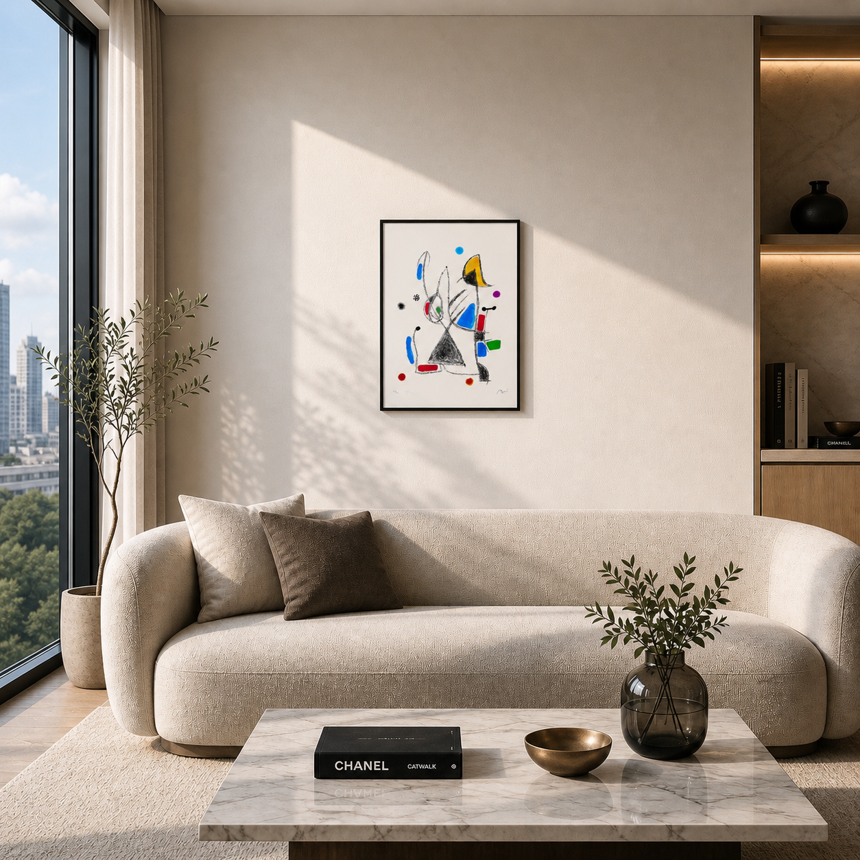 Joan Miró geometric line composition Lithograph Arches 300gsm 42x59 cm