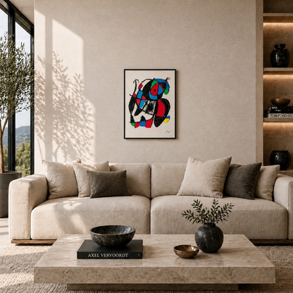 Joan Miró organic figure composition Lithograph Arches 300gsm 42x59 cm