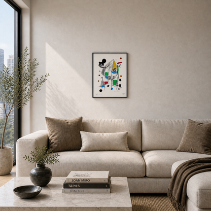 Joan Miró playful figure composition Lithograph Arches 300gsm 42x59 cm