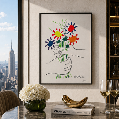 Pablo Picasso Flowers of Peace 1958 Lithograph Arches 300gsm 42x59 cm