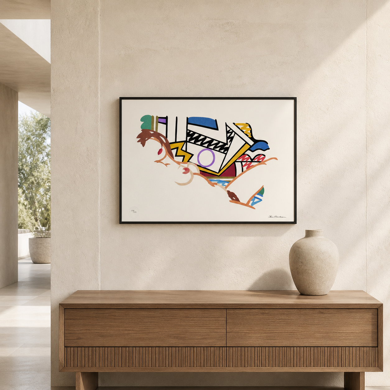 Tom Wesselmann Monica Nude with Lichtenstein Lithograph Arches 300gsm 42x59 cm