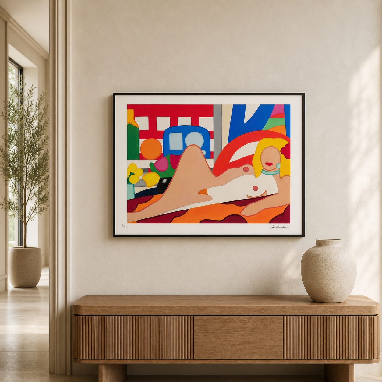 Tom Wesselmann Sunset Nude Lithograph Arches 300gsm 42x59 cm