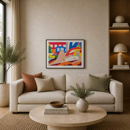 Tom Wesselmann Sunset Nude Lithograph Arches 300gsm 42x59 cm