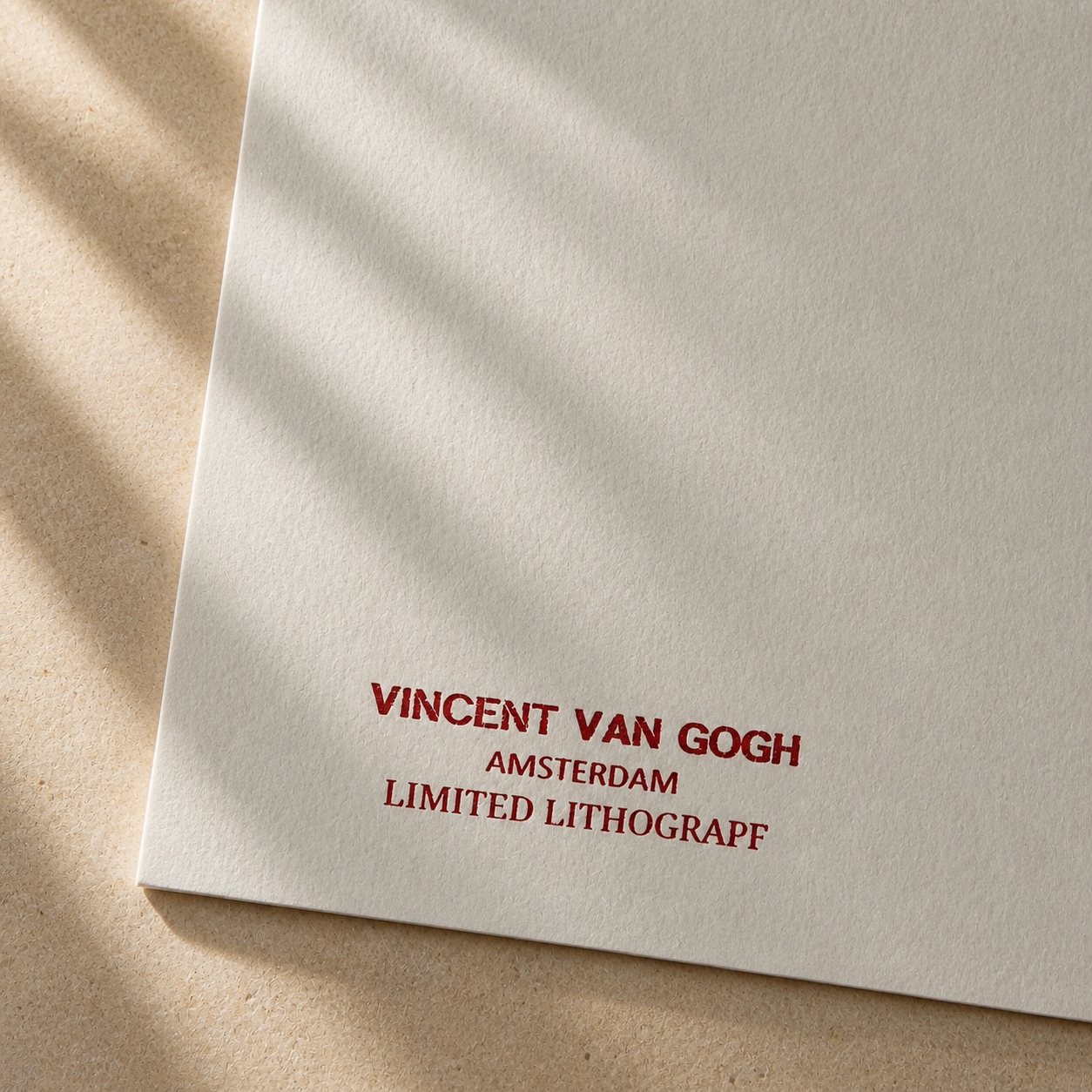 Vincent van Gogh – 'Girl in White' – Limited and numbered edition