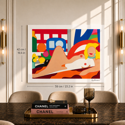 Tom Wesselmann Sunset Nude Lithograph Arches 300gsm 42x59 cm