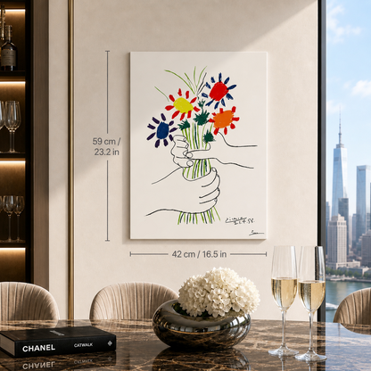 Pablo Picasso Flowers of Peace 1958 Lithograph Arches 300gsm 42x59 cm