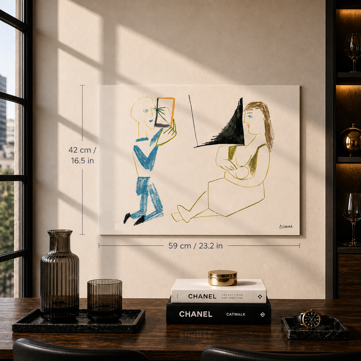 Pablo Picasso Clown and naked woman 1954 Lithograph Arches 300gsm 42x59 cm