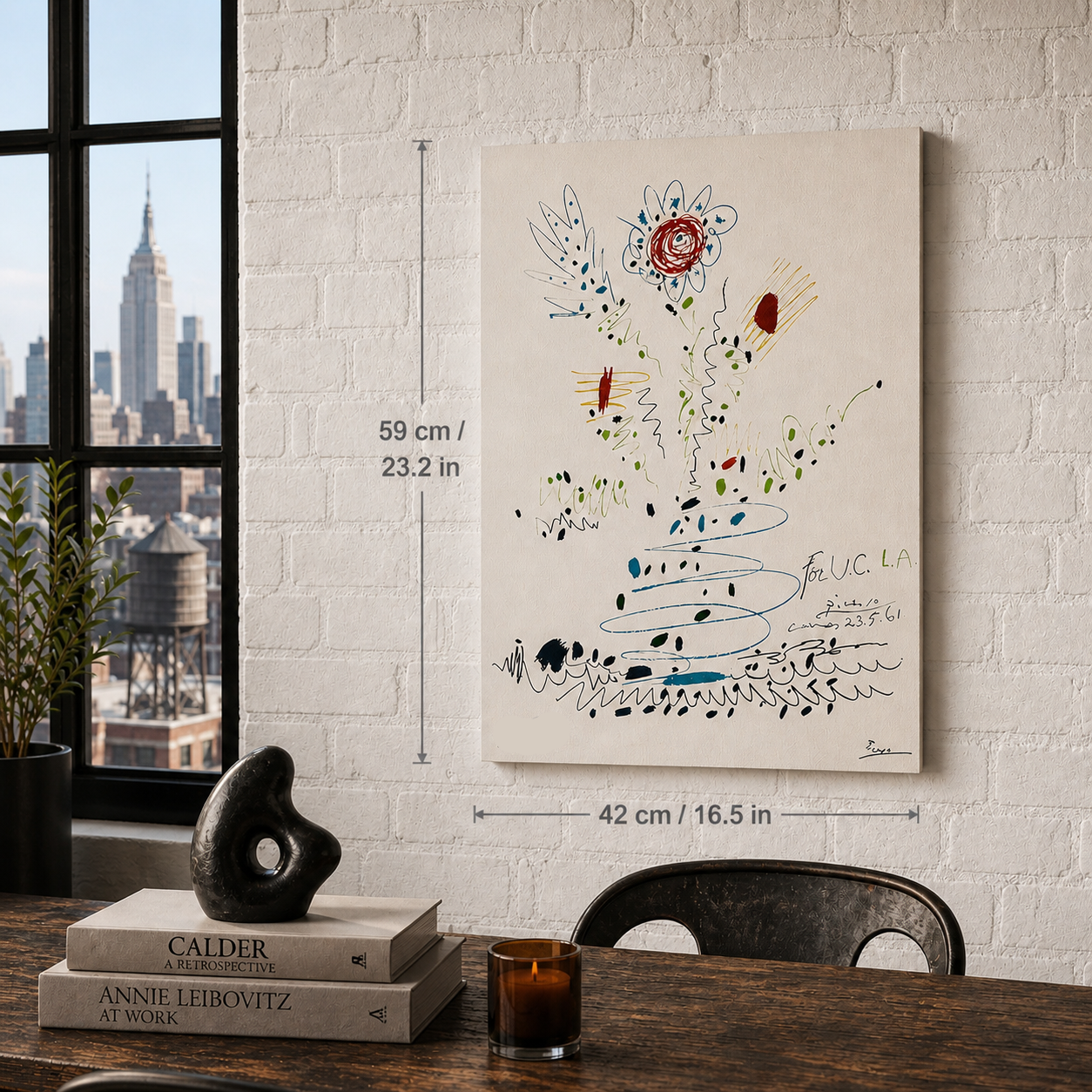Pablo Picasso Flowers 1961 Lithograph Arches 300gsm 42x59 cm