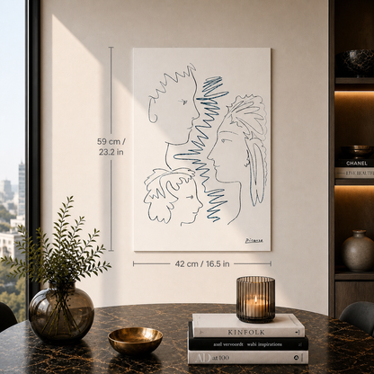 Pablo Picasso Faces Lithograph Arches 300gsm 42x59 cm