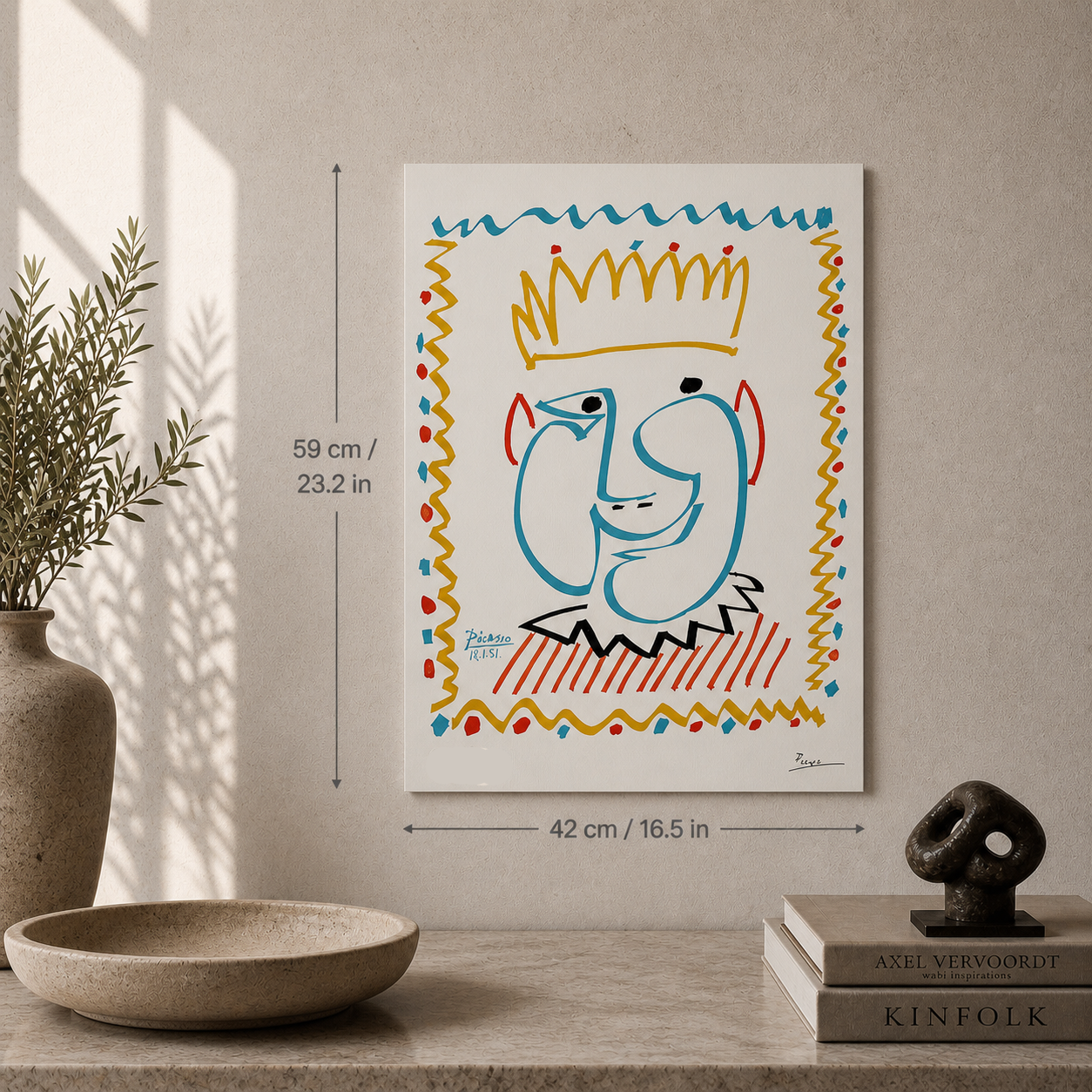 Pablo Picasso The King 1951 Lithograph Arches 300gsm 42x59 cm