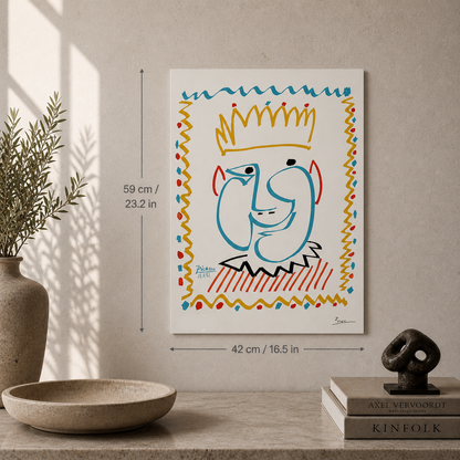 Pablo Picasso The King 1951 Lithograph Arches 300gsm 42x59 cm