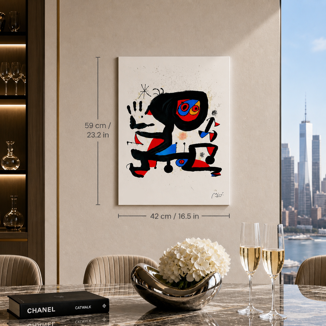 Joan Miró figurative composition Lithograph Arches 300gsm 42x59 cm