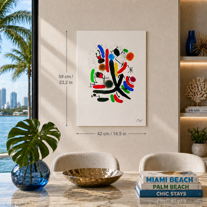 Joan Miró beautiful color composition Lithography Arches 300gsm 42x59 cm