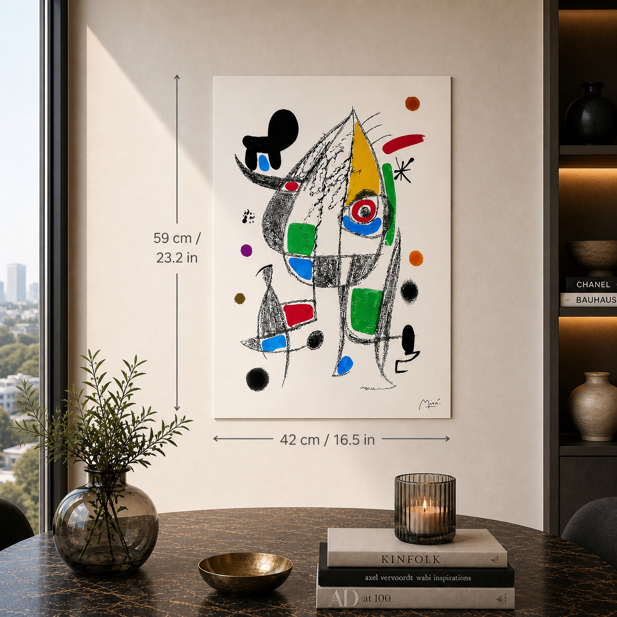 Joan Miró playful figure composition Lithograph Arches 300gsm 42x59 cm