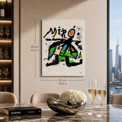 Joan Miró typographic composition Lithography Arches 300gsm 42x59 cm
