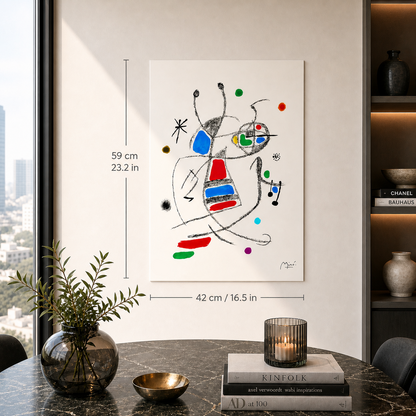 Joan Miró minimalist composition Lithograph Arches 300gsm 42x59 cm