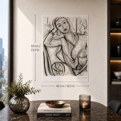 Henri Matisse Portrait of Hutchinson Lithograph on Arches 300gsm 42x59 cm