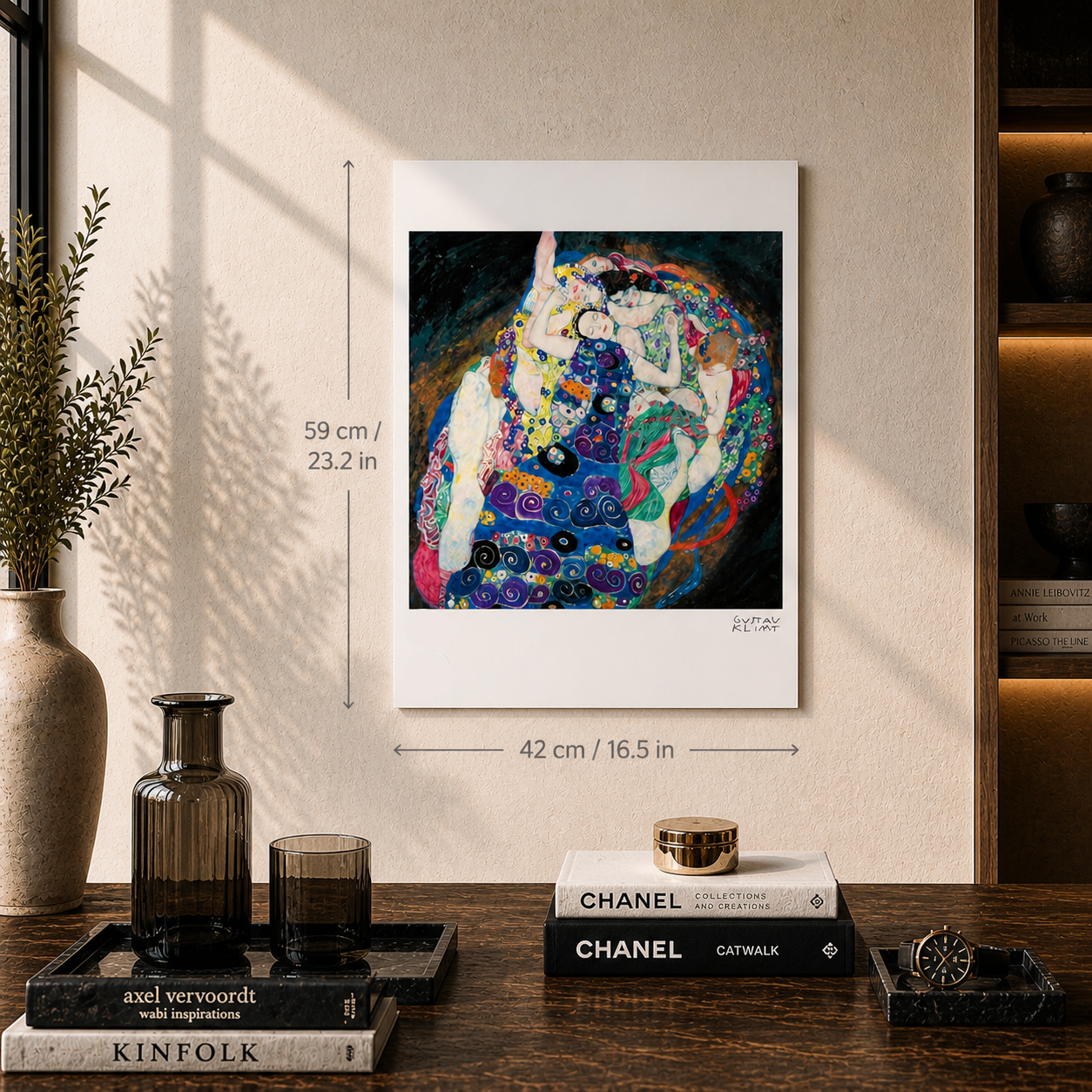 Gustav Klimt The Young Virgin Lithograph Arches 300gsm 42x59 cm
