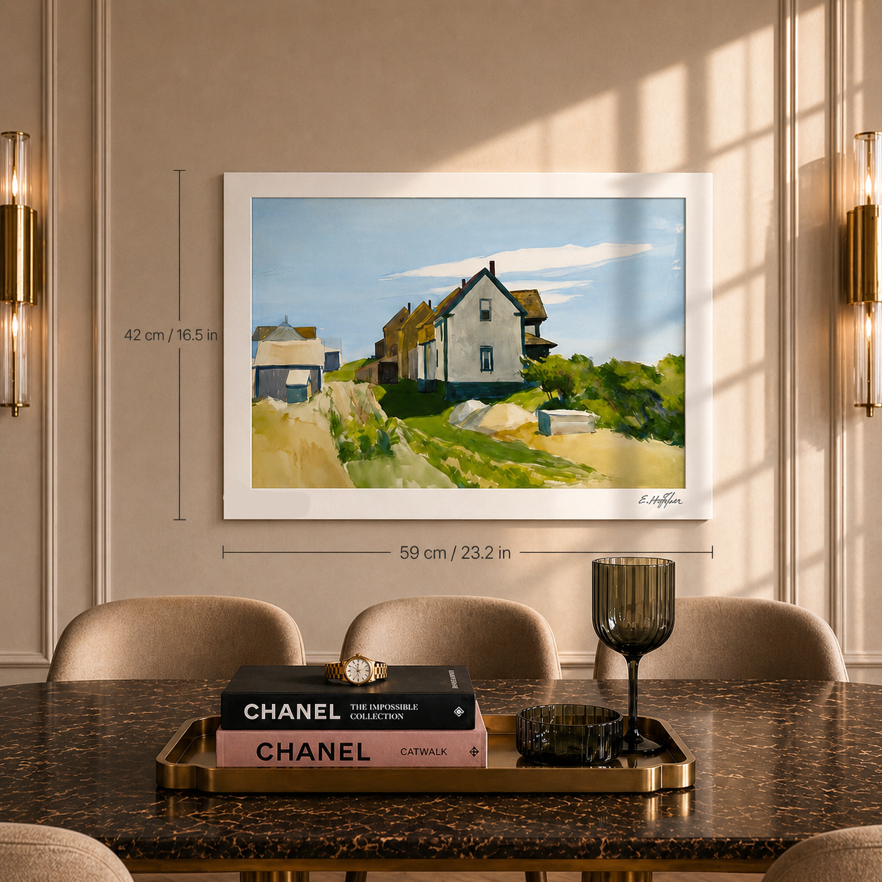 Edward Hopper Group of Houses Lithograph Arches 300gsm 42x59 cm