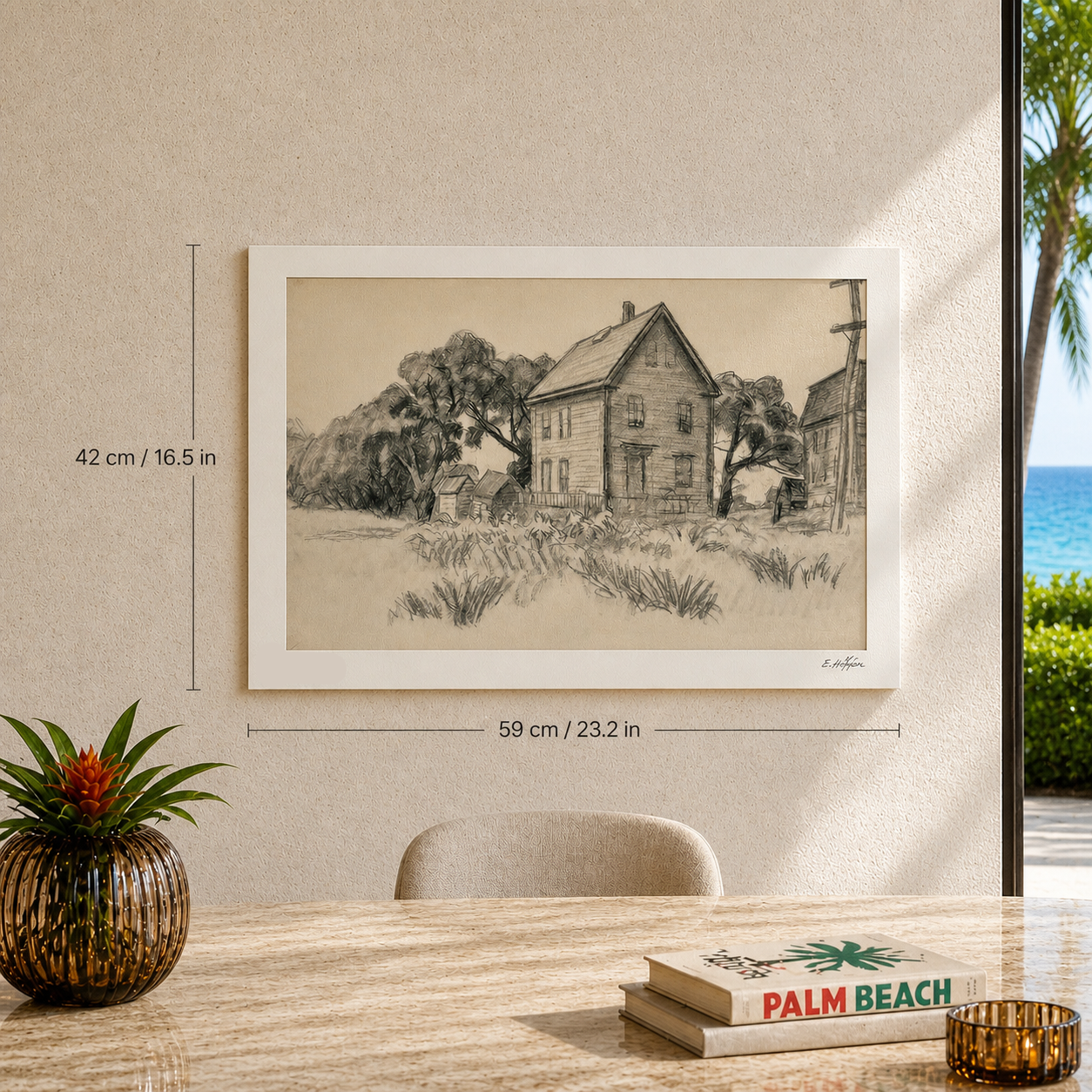 Edward Hopper House and Field Lithograph Arches 300gsm 42x59 cm