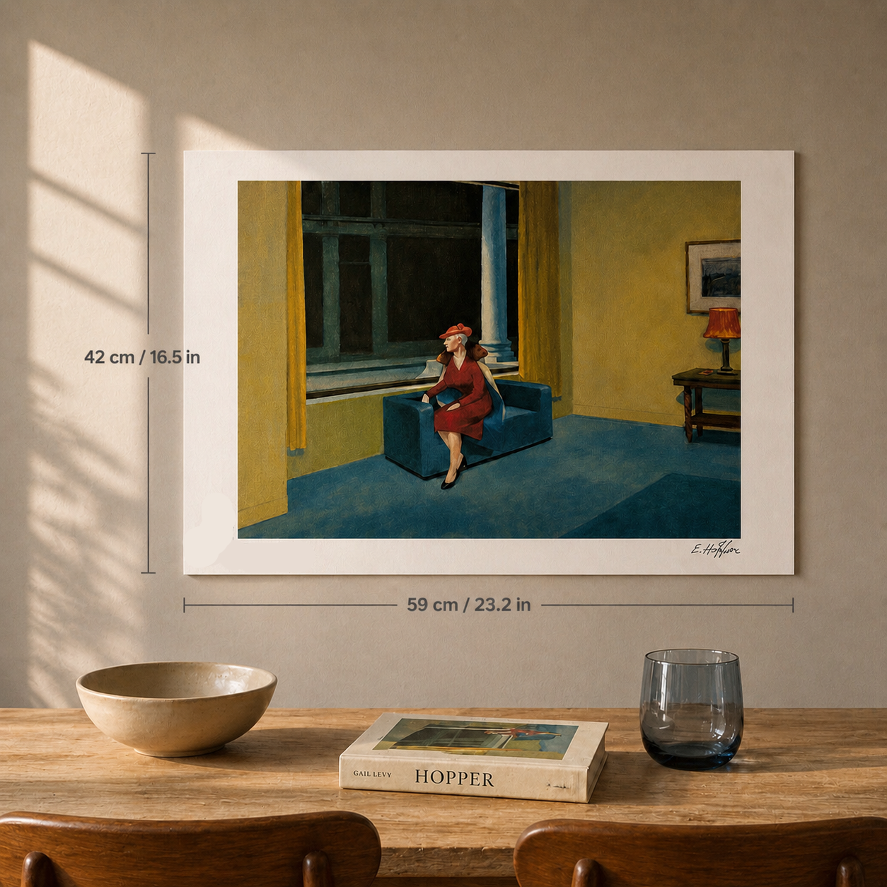 Edward Hopper Woman at the Window Lithograph Arches 300gsm 42x59 cm