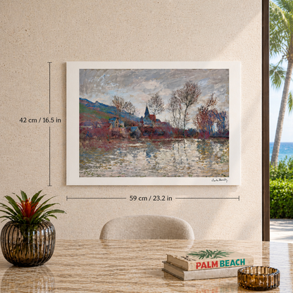 Claude Monet Flood at Giverny Lithograph Arches 300gsm 42x59 cm