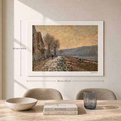 Claude Monet The mountains at Lavacourt Lithograph Arches 300gsm 42x59 cm