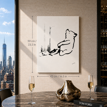 Banksy Winnie the Pooh Lithograph Arches 300gsm 42x59 cm