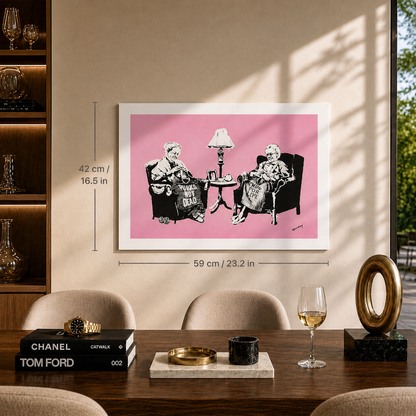Banksy Grannies Lithograph Arches 300gsm 42x59 cm