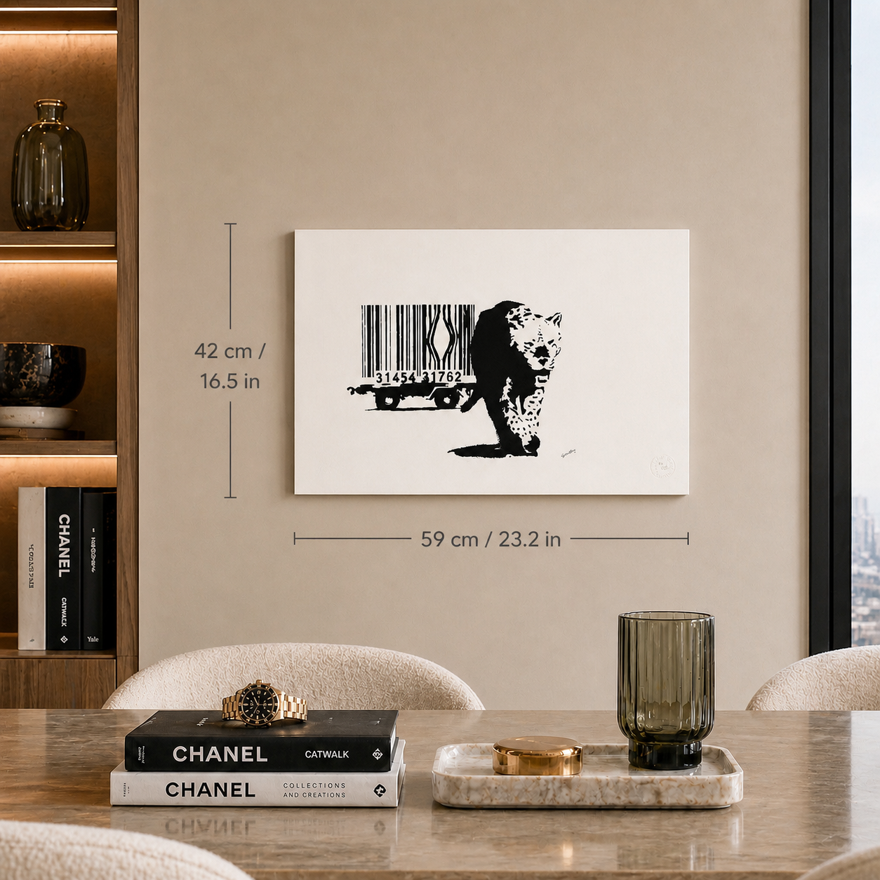 Banksy Barcode Lithograph Arches 300gsm 42x59 cm