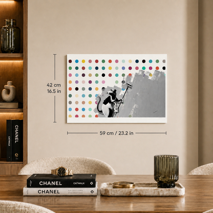 Banksy Roller Rat Spot Painting Lithograph Arches 300gsm 42x59 cm