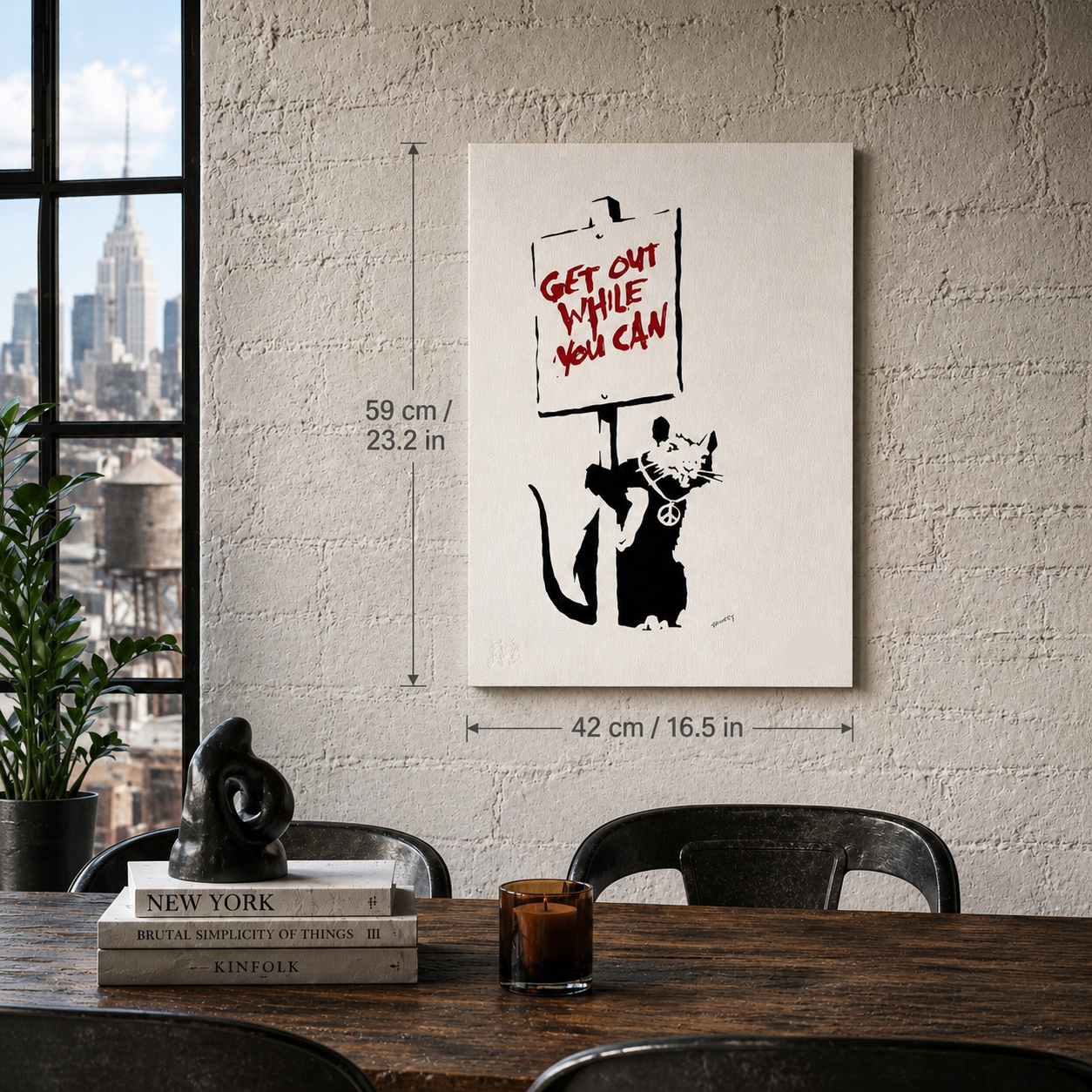Banksy Get Out While You Can Lithograph Arches 300gsm 42x59 cm