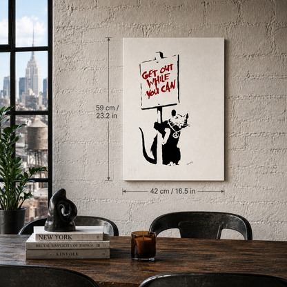 Banksy Get Out While You Can Lithograph Arches 300gsm 42x59 cm