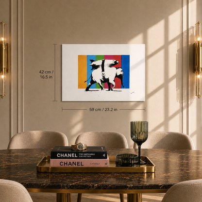 Banksy Heavy Weapons (Multicolor) Lithograph Arches 300gsm 42x59 cm