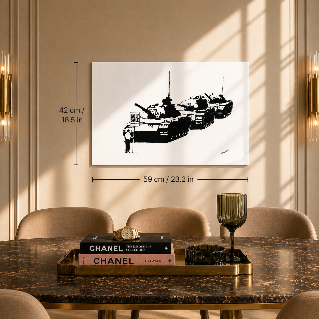 Banksy Golf Sale Lithograph Arches 300gsm 42x59 cm