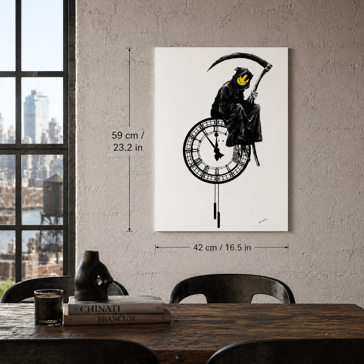 Banksy Grin Reaper Lithograph Arches 300gsm 42x59 cm