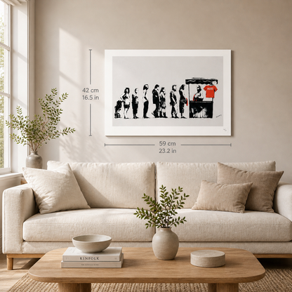 Banksy Festival Lithograph Arches 300gsm 42x59 cm