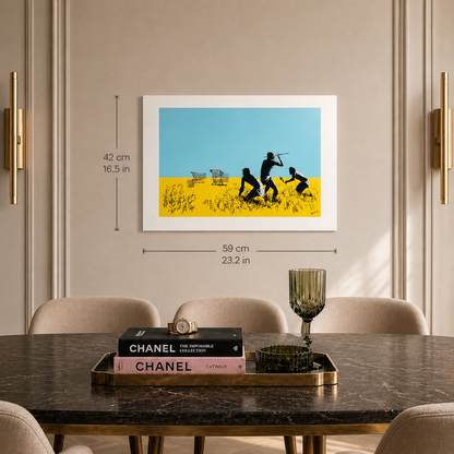 Banksy Trolleys Lithograph Arches 300gsm 42x59 cm
