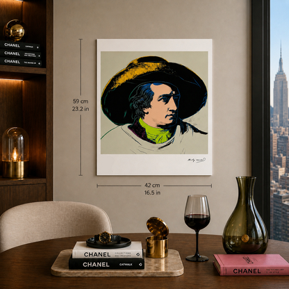 Andy Warhol Goethe (Grey-Black) Lithograph Arches 300gsm 42x59 cm