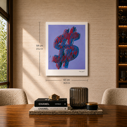 Andy Warhol Dollar (Blue) Lithograph Arches 300gsm 42x59 cm