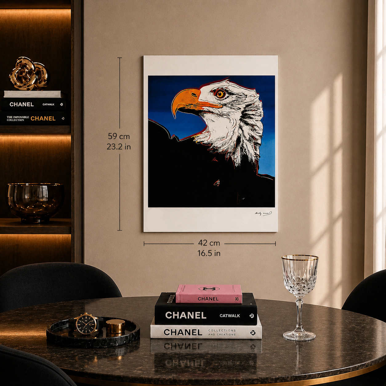 Andy Warhol Eagle (Animals) Lithograph Arches 300gsm 42x59 cm