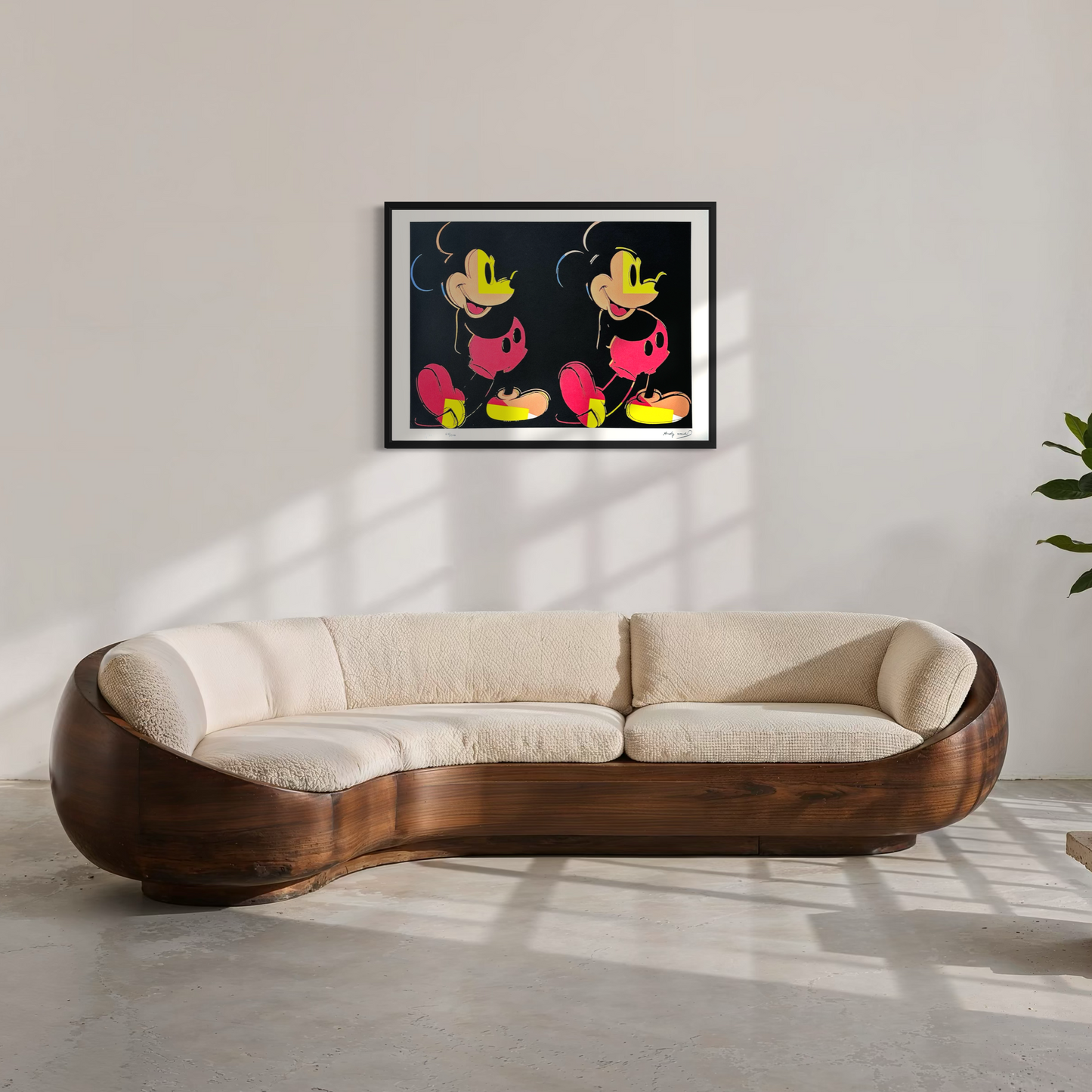 Andy Warhol Double Mickey multi-coloured Lithograph Arches 300gsm 42x59 cm