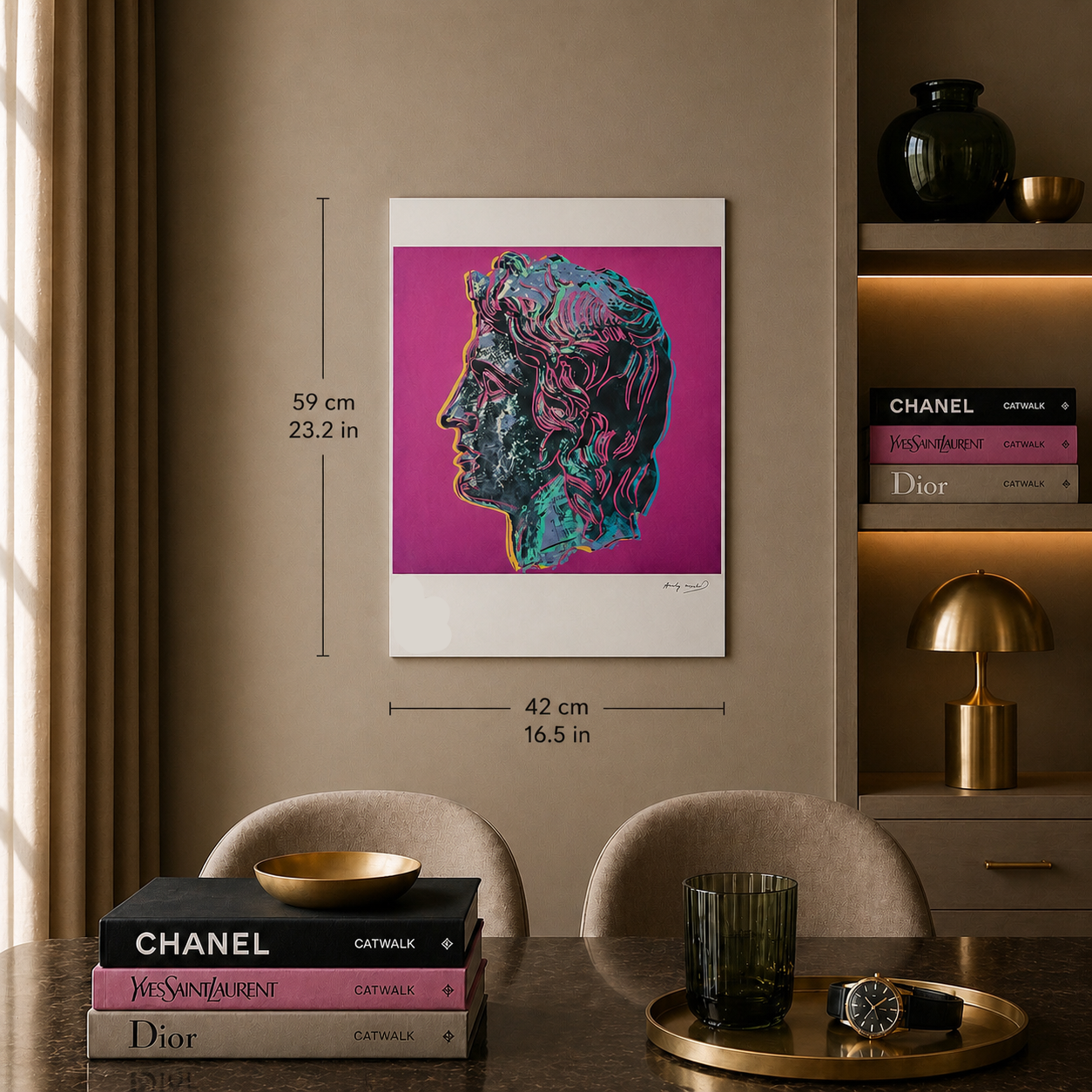 Andy Warhol Alexander the Great (Purple) Lithograph Arches 300gsm 42x59 cm